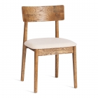 Стул Tetchair THOR дерево вяз/ткань лен, груша3/бежевый лен, 50х48х81,5 см