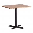 Стол Tetchair VALHALLA дерево вяз/железная опора, 80х65х76 см, груша 3/черная опора