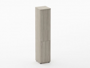 Шкаф высокий закрытый Персона Грата Twin 16.16.10Пр Дуб Сантана светлый