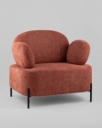 Кресло Stool Group Кэнди ткань с подлокотниками букле коралловый