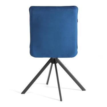 Стул обеденный Tetchair Sweet поворотный механизм 360, велюр, Blue синий