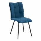 Стул обеденный Tetchair Bari LT, велюр, Dark blue темно-синий, 41х55х89 см