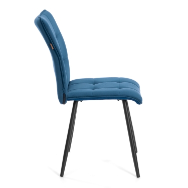 Стул обеденный Tetchair Bari LT, велюр, Dark blue темно-синий, 41х55х89 см