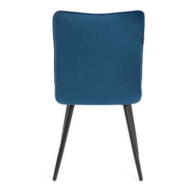 Стул обеденный Tetchair Bari LT, велюр, Dark blue темно-синий, 41х55х89 см