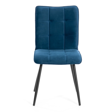Стул обеденный Tetchair Bari LT, велюр, Dark blue темно-синий, 41х55х89 см