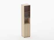 Шкаф высокий со стеклом и нишей Персона Грата Twin 16.16.16Пр Туя