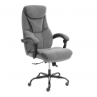 Кресло руководителя Tetchair Cambridge metalBL велюр/ткань, серый, 29/12