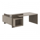 Стол руководителя левый Skyland WOODandSTONE СФ-531211 Дрифтвуд Бетон Чикаго темный