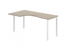 Стол эргономичный левый Норден Sigma SG.231.OD.44.WH.L Дуб темный Белый