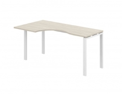 Стол эргономичный левый Норден Sigma SG.231.OL.63.WH.L Дуб светлый Белый