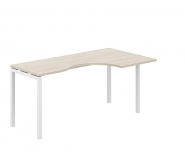 Стол эргономичный правый Норден Sigma SG.231.OL.44.WH.R Дуб светлый Белый