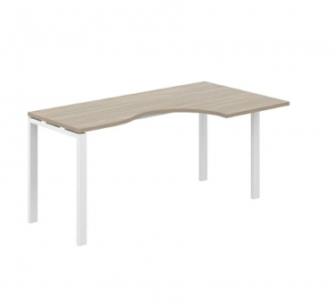 Стол эргономичный правый Норден Sigma SG.231.OD.63.WH.R Дуб темный Белый