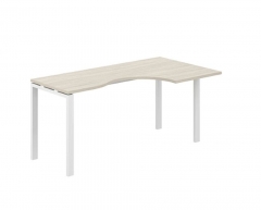 Стол эргономичный правый Норден Sigma SG.231.OL.63.WH.R Дуб светлый Белый