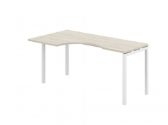 Стол эргономичный левый Норден Sigma SG.232.OL.44.WH.L Дуб светлый Белый