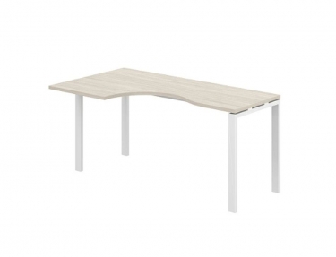 Стол эргономичный левый Норден Sigma SG.232.OD.63.WH.L Дуб светлый Белый