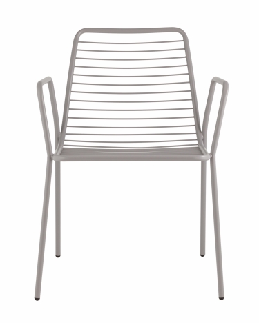 Стул Stool Group Дели с подлокотниками металл серый