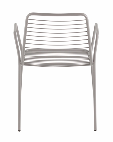 Стул Stool Group Дели с подлокотниками металл серый