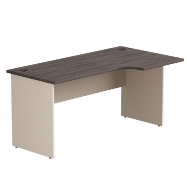 Стол эргономичный с опорами ЛДСП Everprof Everprof EVO 254S114 правый Дуб Пасадена Кашемир