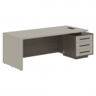 Стол руководителя правый Skyland VELION VCT 2290 R Аметист Дуб Сильвер