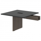 Стол для заседаний приставной Skyland VELION VFCT 1212 Яшма черный Дуб Сильвер