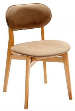 Стул R-home Rasmus Diag beige/нат.бук