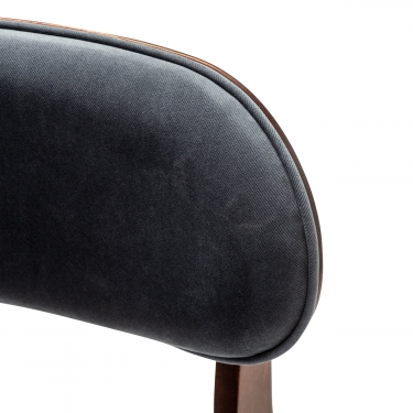 Стул R-home Rasmus Diag grey/т.орех