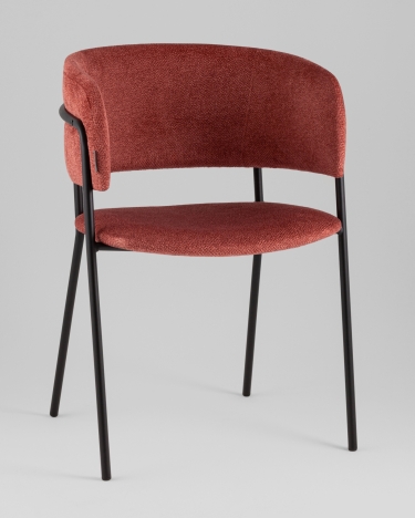 Кресло Stool Group Нэлли New буклированный велюр терракотовый