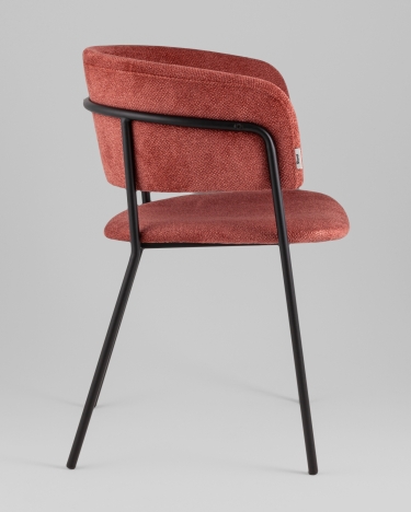 Кресло Stool Group Нэлли New буклированный велюр терракотовый