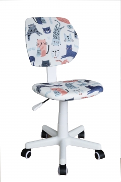 Кресло Stool Group ЛОЛО Cats пластик белый