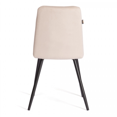 Стул обеденный Tetchair Asti 2 шт. в упаковке TREND, велюр, бежевый/черный, 7, 50х55х93