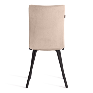 Стул обеденный Tetchair La Rousse 2 шт. в упаковке NEW, велюр, бежевый/черный, 7, 45х55х93 см