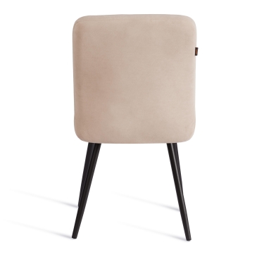 Стул обеденный Tetchair Medeo 2 шт. в упаковке LT, велюр, бежевый/черный, 7, 45х56х89 см