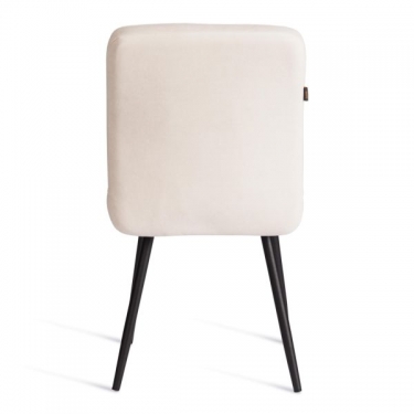 Стул обеденный Tetchair Medeo 2 шт. в упаковке LT, велюр, молочный/черный, 4, 45х56х89 см