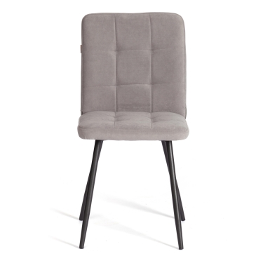 Стул обеденный Tetchair Medeo 2 шт. в упаковке LT, велюр, серый/черный, 29, 45х56х89 см