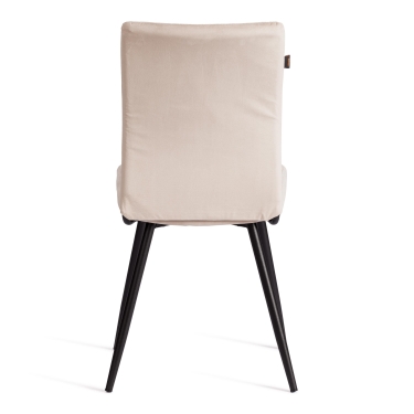 Стул обеденный Tetchair Monte Carlo 2 шт. в упаковке TREND, велюр, бежевый/черный, 7, 49х51х93 см