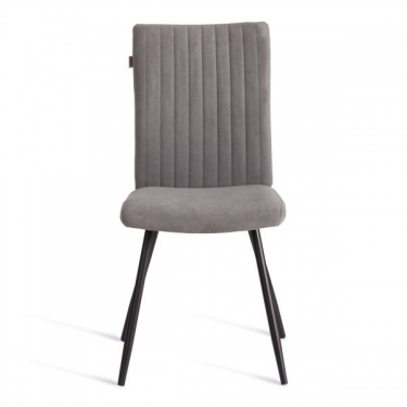 Стул обеденный Tetchair Monte Carlo 2 шт. в упаковке TREND, велюр, серый/черный, 29, 49х51х93 см