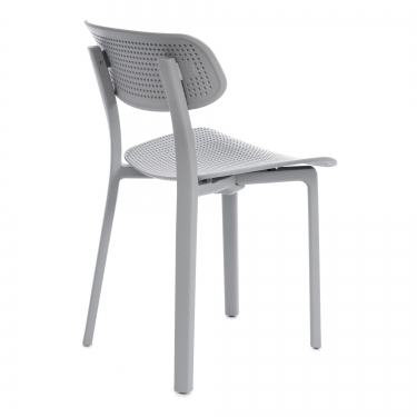 Стул Tetchair JOLLY mod. XRB-096-B2 пластик, серый grey, 46 х 50,5 х 78 см
