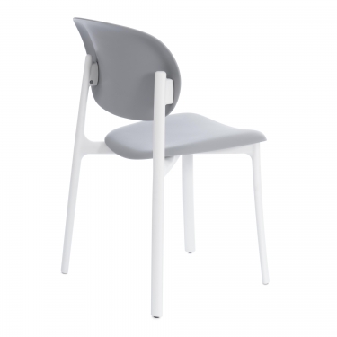 Стул Tetchair ADORE mod. XRB-1025 пластик, серый / белый grey / white, 41 х 53 х 81,5 см
