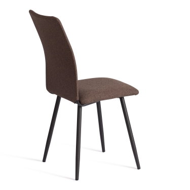Стул обеденный Tetchair La Rousse NEW, ткань рогожка, коричневый/черный, 3М7-147, 45x55x93 см