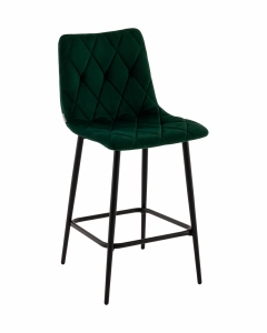 Стул полубарный Stool Group Одди Diamond велюр темно-зеленый
