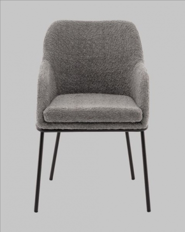 Стул с подлокотниками Stool Group Кози new ткань букле темно-серый