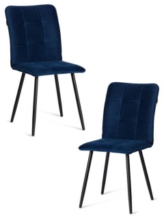 Стул обеденный Tetchair Bari 2 шт. в упаковке LT, велюр, Blue синий, 41х55х89 см