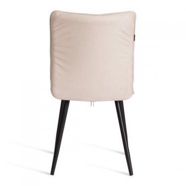 Стул обеденный Tetchair Bari 2 шт. в упаковке LT, велюр, бежевый/черный, 7, 41х55х89 см