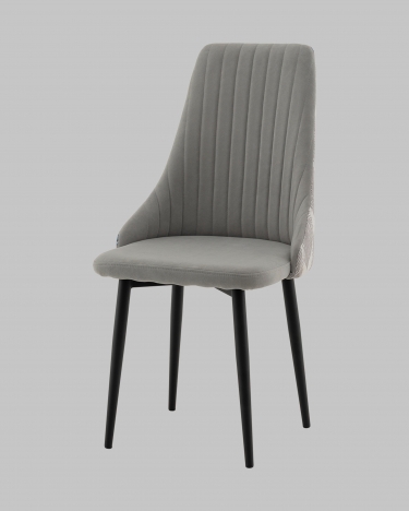 Стул Stool Group Касаденика велюр серый спинка гобелен перья