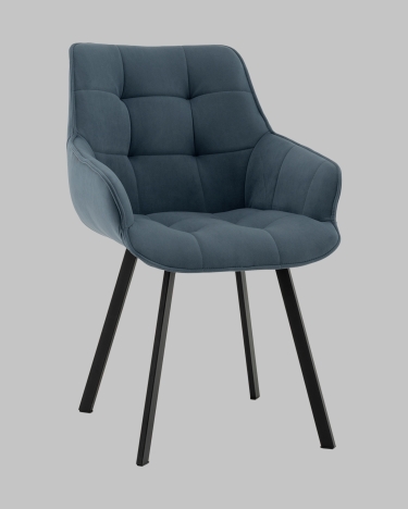 Стул Stool Group Амальри велюр серо-синий