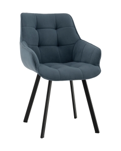 Стул Stool Group Амальри велюр серо-синий