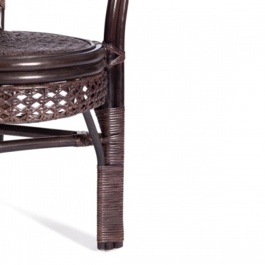 Кресло Tetchair PELANGI 02/15B / без подушки / ротанг, walnut грецкий орех