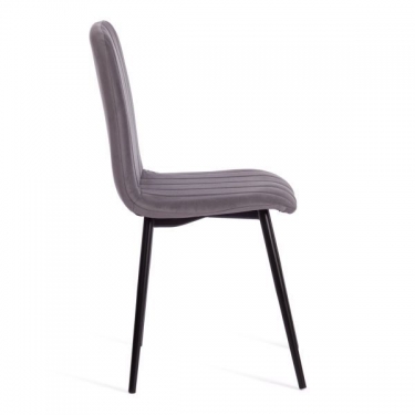 Стул Tetchair ARC / 1 шт. в упаковке Велюр/металл , 46 х 52 х 88 см, темно-серый/черный