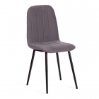 Стул Tetchair ARC / 2 шт. в упаковке Велюр/металл , 46 х 52 х 88 см, темно-серый/черный