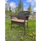 Плетеное кресло LV-140B-Brown с подушкой в комплекте Афина-мебель LV-140B-Brown